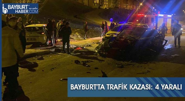 Bayburt-Çaykara Yolunda Zincirleme Kaza: 4 Kişi Yaralandı