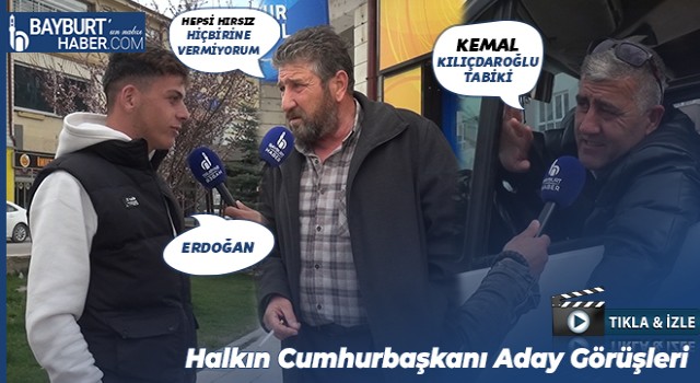 Bayburt’ta Sokağın Nabzı Seçim Gündemiyle Tutuldu