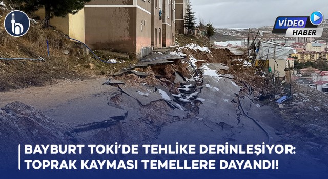 Bayburt TOKİ’de Tehlike Derinleşiyor: Toprak Kayması Temellere Dayandı!