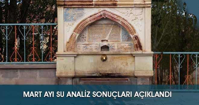 Bayburt’ta Mart Ayı Su Analiz Sonuçları Açıklandı (2021)