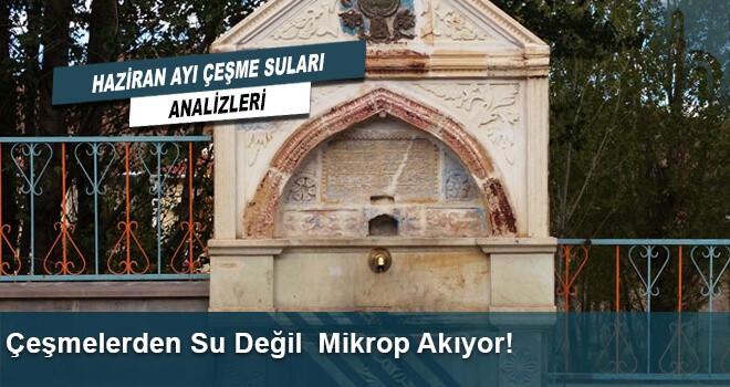 Çeşmelerden Su Değil  Mikrop Akıyor!