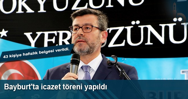 Bayburt Spor Salonunda  İcazet Merasimi Düzenlendi
