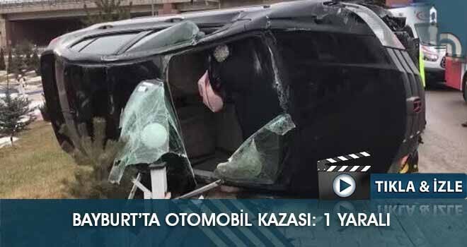 Bayburt Çaykara Yolunda Araç Devrildi