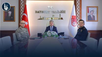 Bayburt Valisi Eldivan, İçişleri Bakanlığı VKS Toplantısına Katıldı