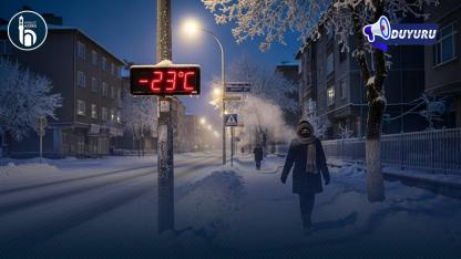 Bayburt’ta Gece Ayazı Sertleşiyor: Termometreler Eksi 23’ü Gösterecek!