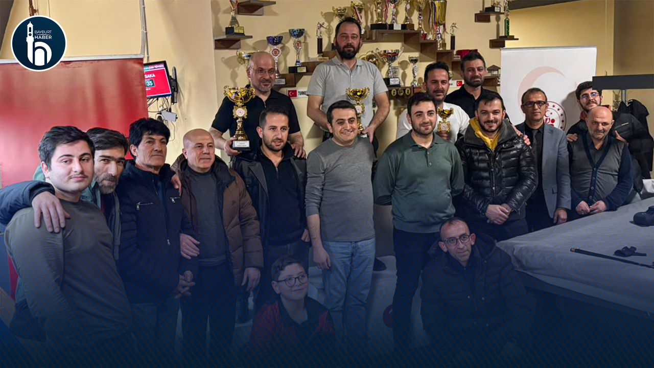 Bayburt’ta 3 Bant Bilardo İl Birincisi Belli Oldu