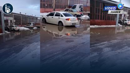 Bayburt’ta Yeni Sanayi Sitesi Kar Sularıyla Yine Su Altında