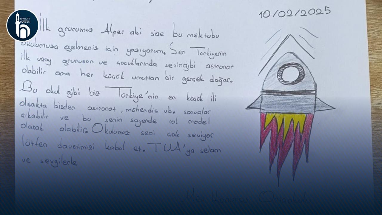 İlk Türk Astronot Gezeravcı’dan Bayburtlu Emir’e Yanıt