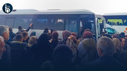 Umreciler Bayburt Otogarı’ndan Dualarla Uğurlandı