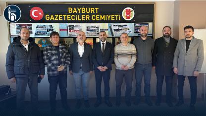 Bayburtspor Yönetimi Gazeteciler Cemiyeti’ni Ziyaret Etti