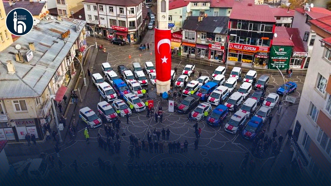 Bayburt'ta Huzurlu Bayram İçin 1224 Personel Görev Başında