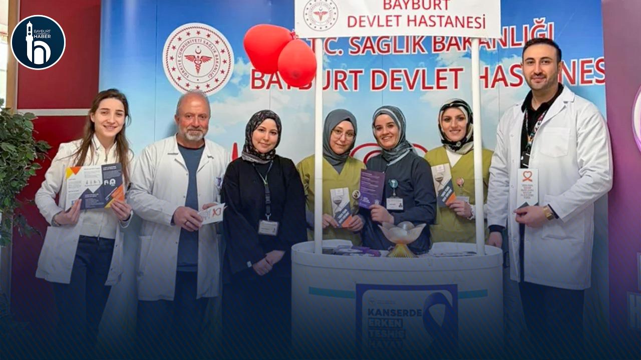 Bayburt Devlet Hastanesinde Kanser Farkındalık Etkinliği