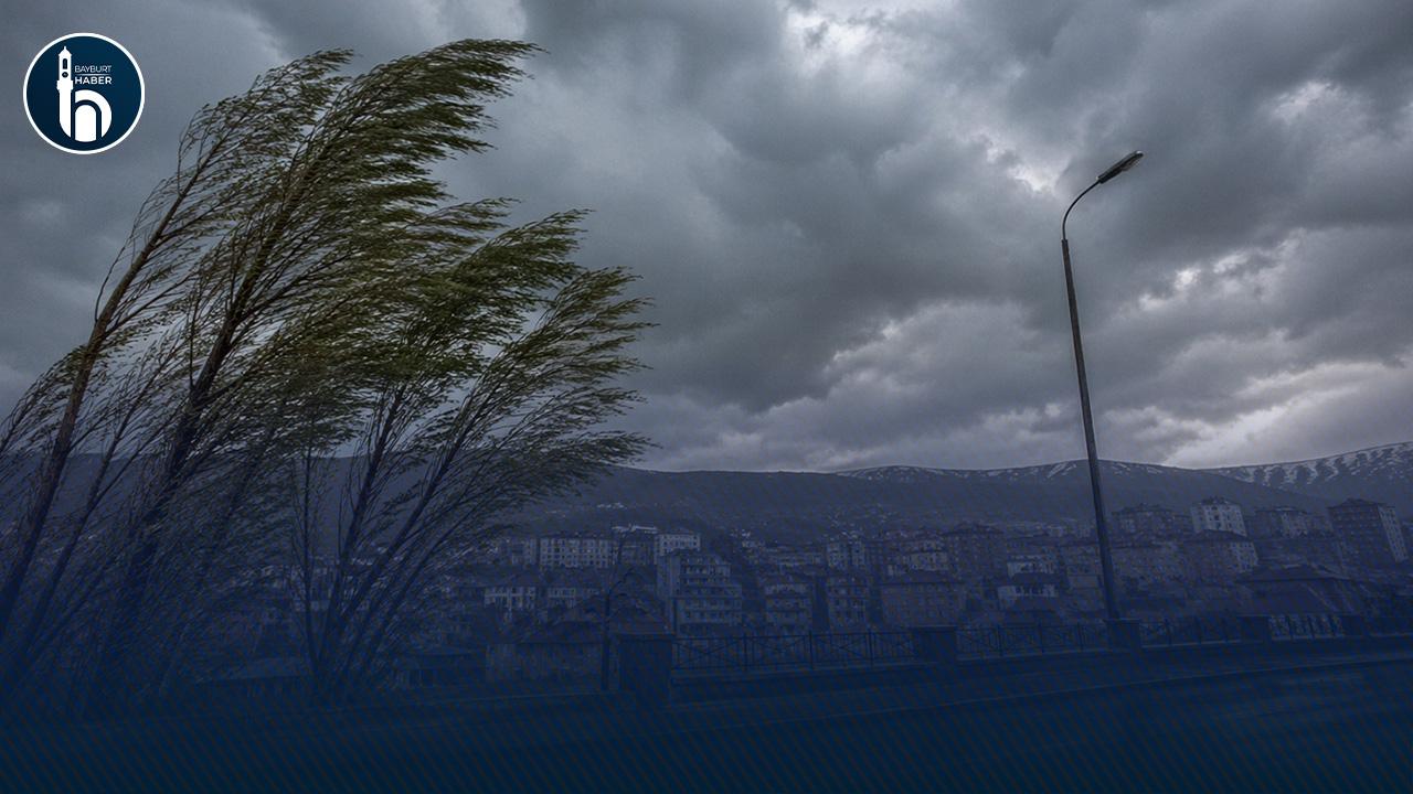 Bayburt’ta Kuvvetli Rüzgar ve Fırtına Bekleniyor