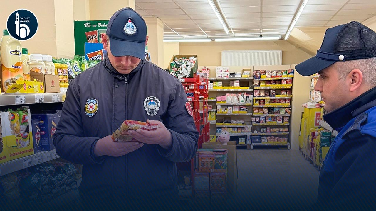Bayburt'ta Marketlere Denetim: Etiket ve Tarihler İncelendi
