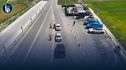 Bayburt Jandarmasından Danişment Yolunda Bayram Denetimi