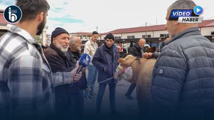 Bayburt Kurban Pazarında Bayram Öncesi Yoğunluk Yaşanıyor
