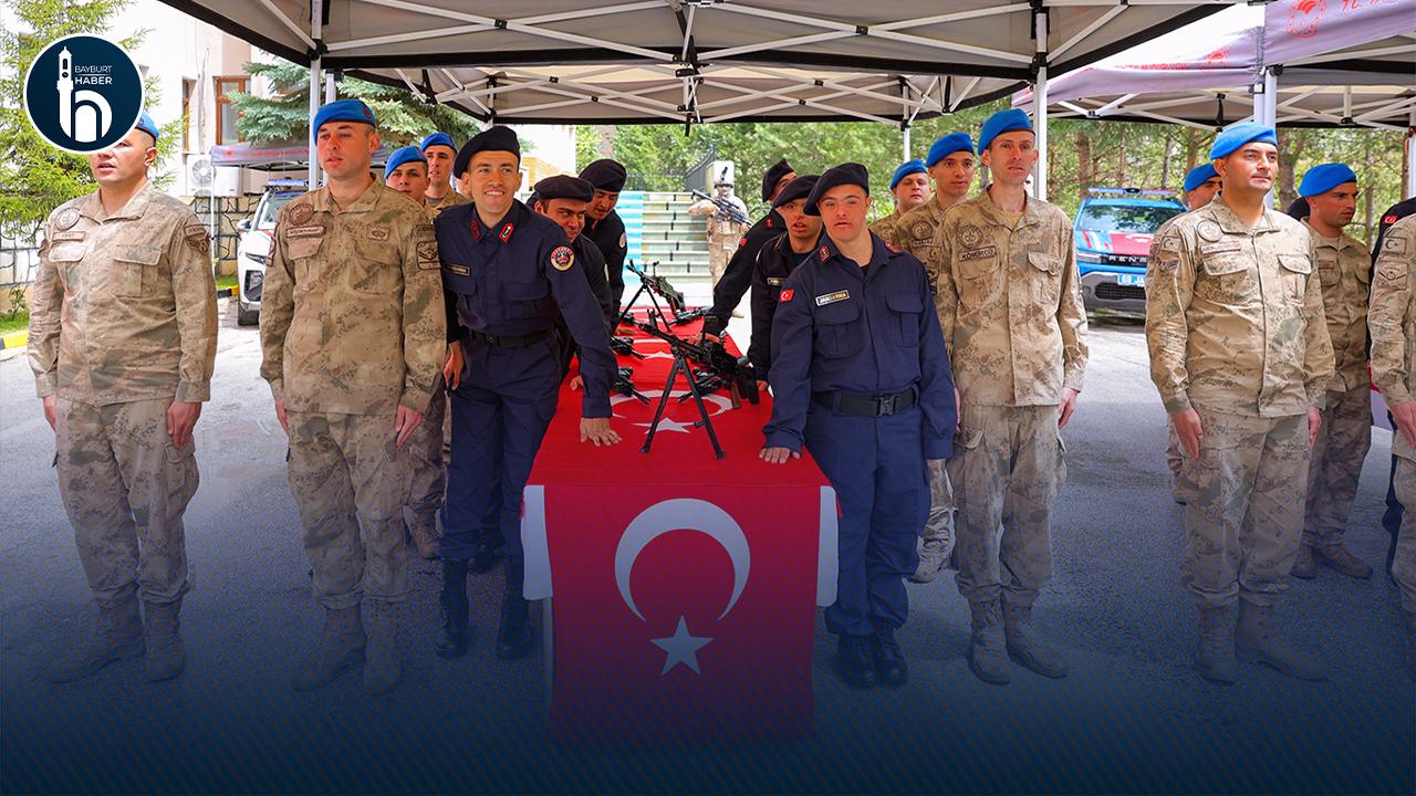 Bayburt'ta 13 Engelli Vatandaş Temsili Asker Oldu