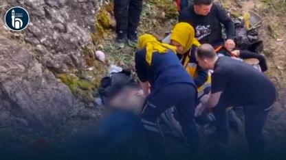 Zigana Dağında Motosiklet Uçuruma Yuvarlandı: 1 Ölü 1 Yaralı