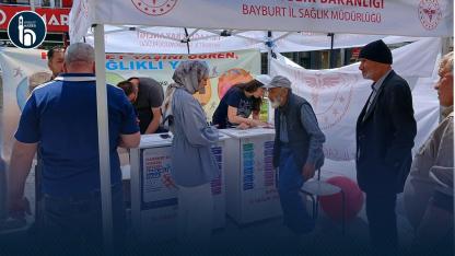 Bayburt’ta Sağlıklı Yaşam İçin Tarama Standı Kuruldu