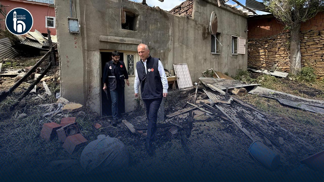Yaylalar Köyündeki Yangın Sonrası Hasar Tespiti Yapıldı