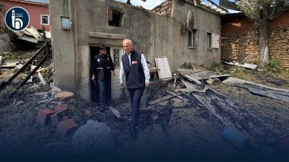 Yaylalar Köyündeki Yangın Sonrası Hasar Tespiti Yapıldı